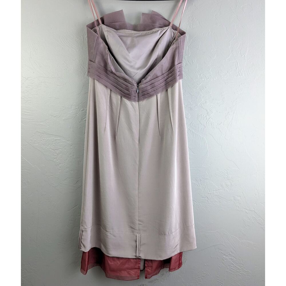 BCBG MAXAZRIA RUNWAY Purple Strapless Dress Size 6 - Picture 4 of 15